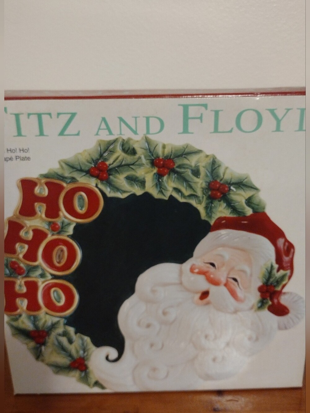 Vintage Christmas Canapé Plate